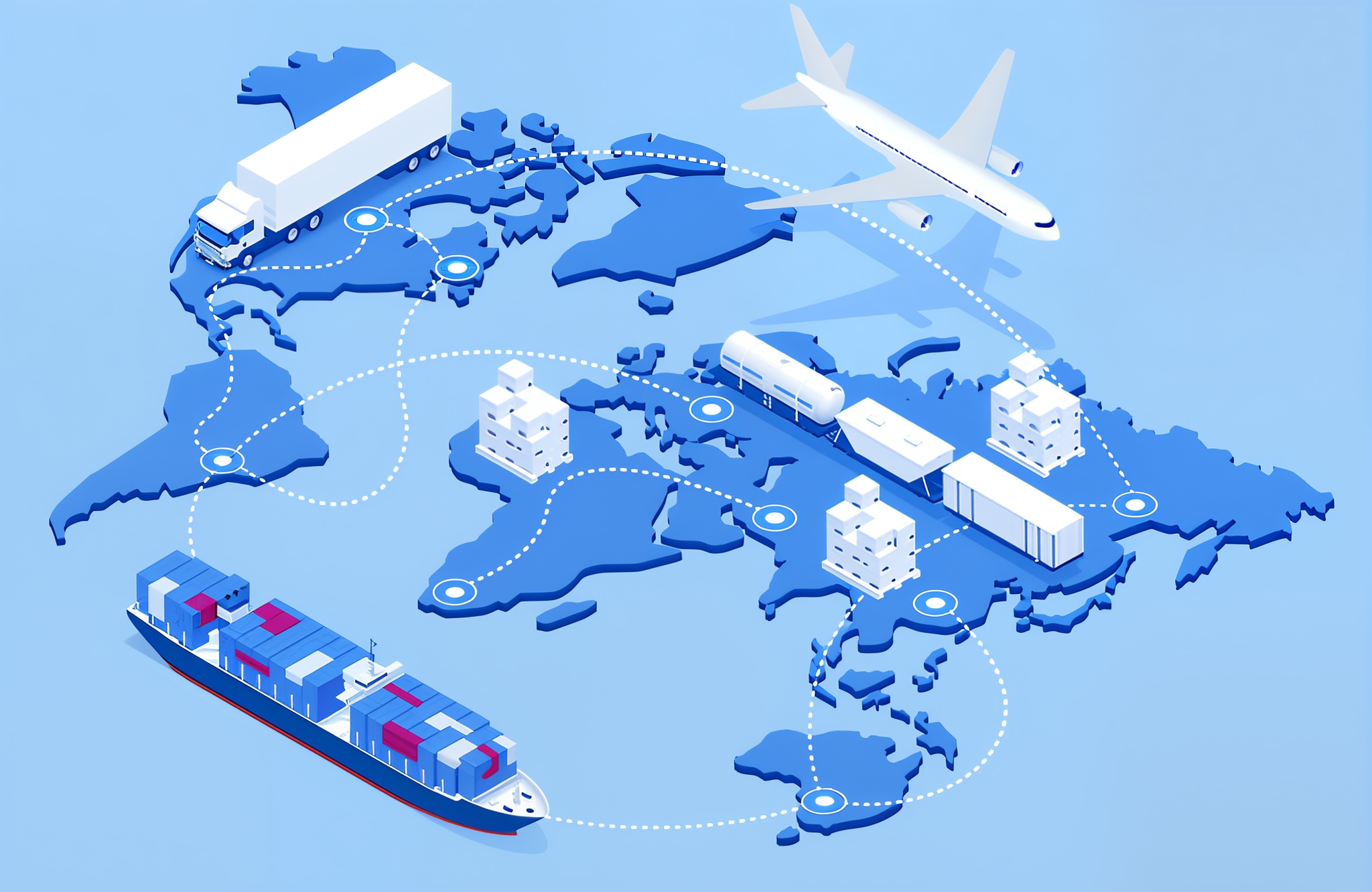 Professional international shipping services from US to Ghana